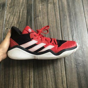 Size 11 - adidas Harden Stepback Cloud White/Core Black/Scarlet Sneaker